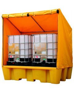 Weatherproof Double IBC Spill Pallet