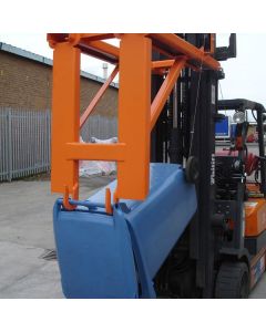 The fork mounted wheelie bin lifter is designed to lift, move and empty 90 to 240 litre wheelie bins safely & efficiently