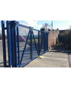 Bi-Folding Speed Gates Blue