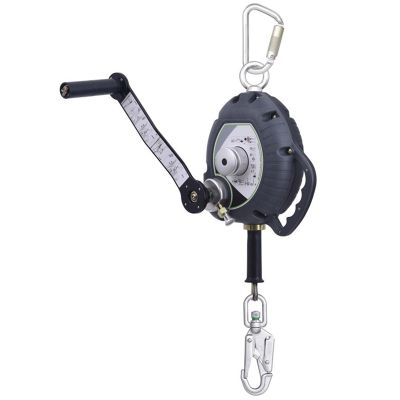 Wire Rope Fall Arrest Block c/w Integrated Recovery System - 15m