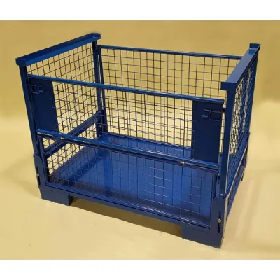 Folding Gitterbox Wire Mesh Stillage – 1240mm x 835mm x 970mm