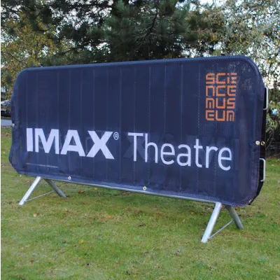 Printed Crowd Control Barrier Cover - Custom